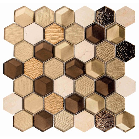 Andova Tiles ANDOVA TILES Xen 2" W x 2" L Mosaic Wall Tile ANDXEN606